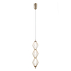 Lampa wisząca Italux Sevil PND-34403-3V-HBR Złoty