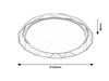 Lampa sufitowa Rabalux Arcadia 3482 popielaty