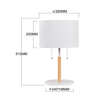 Light Prestige Lampa stołowa Fogo biała 2xE27 LP-0304/2T WH