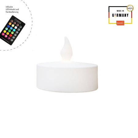 Świeczka LED Lampa zewnętrzna ogrodowa RGB Ø40 32729L biały