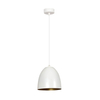 Lampa wisząca LENOX 1 WHITE / GOLD Emibig 411/1 biały/złoty