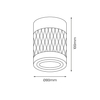 Eko-Light Bima Arte Round Black 1xGU10 ML7687 CZARNY