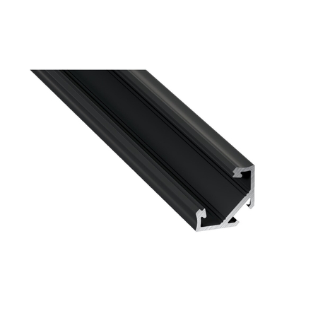 Eko-Light PROFIL ALUMINOWY CZARNY TYP G 1m + KLOSZ MLECZNY EKPR6367