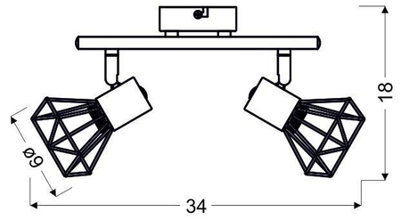 Lampa ścienna Candellux 92-61348 Verve