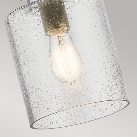 Lampa wisząca Kitner - 1 źródło światła - Naturalny mosiądz Quintiesse QN-KITNER-P-NBR