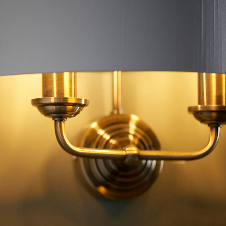 Kinkiet Endon Lighting Highclere 98937 mosiądz