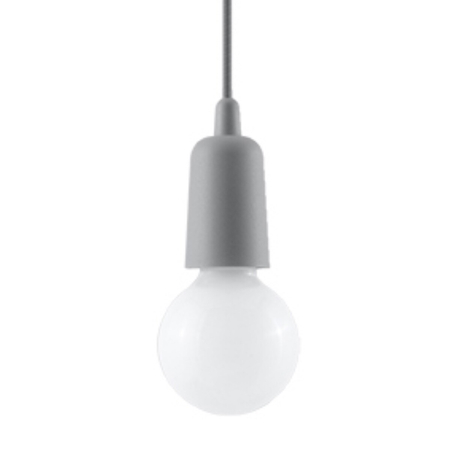 Sollux Lighting Lampa wisząca DIEGO 1 szara SL.0575