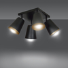 Lampa wisząca PRISM 4 BLACK / GOLD Emibig 406/4 czarny/złoty