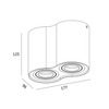 Lampa sufitowa, wewnętrzna Zuma Line Rondoo 50407-WH