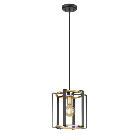 Lampa wisząca Italux Primero PND-44003-1-BK-GD Złoty, czarny mat