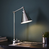 Lampa stołowa Endon Lighting Hal 97836 nikiel