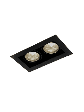 Oprawa podtynkowa AQform 36812-0000-U8-PH-12 SQUARES 50x2 230V Czarny struktura