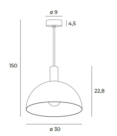 Lampa wisząca Maxlight LUISANT P0473 czarny