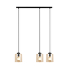 Lampa wisząca Kaja SORO K-5570 czarny, bursztynowy