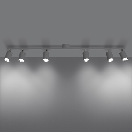 Sollux Lighting Plafon LEMMI 6L czarny SL.1169