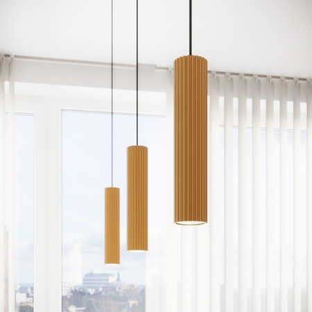 Sollux Lighting Lampa wisząca KARBON 2 złoty SL.1555