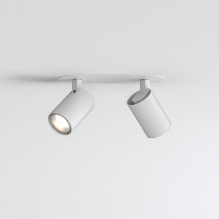 Spot Astro Ascoli Twin Recessed 1286097 Biały z Teksturą
