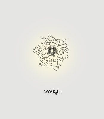 Lampa sufitowa Slamp AURCS00BLK00000000EU Aurora Mini Black