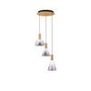 Lampa wisząca Luces Exclusivas SARDUNO LE45138 złoty i odcienie złota, szary i odcienie szarości
