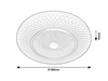 Lampa sufitowa Rabalux Tornado 3254 chrom