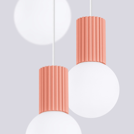 Sollux Lighting Lampa wisząca HALO 3P brzoskwiniowa SL.1755