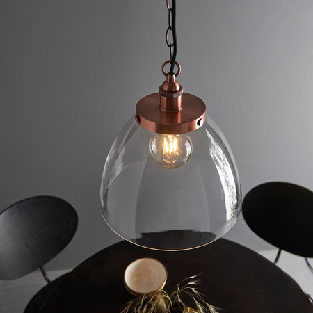 Lampa wisząca Endon Lighting Hansen Grand 106895 miedziany