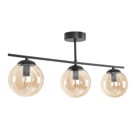 Lampa sufitowa Kaja DELTA K-5164 czarny, bursztynowy