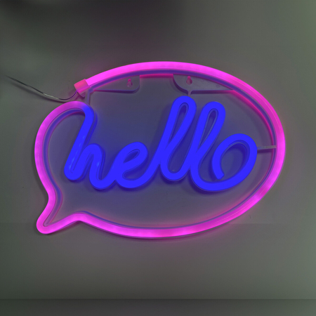 Kinkiet Zuma Line FM-NL41 NEON HELLO LED
