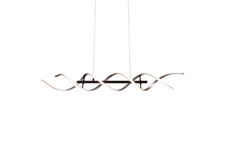 Lampa wisząca Trio 341810205 czarny/srebrny