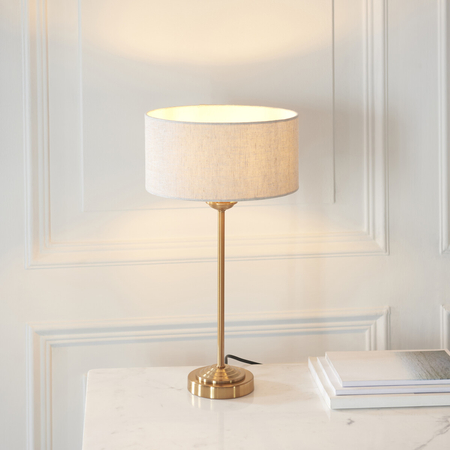 Lampa stołowa Endon Lighting Highclere 110728 mosiądz