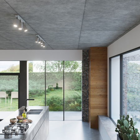 Sollux Lighting Plafon MERIDA 4 szary SL.0458