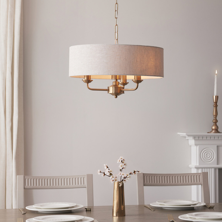 Lampa wisząca Endon Lighting Highclere 110723 mosiądz