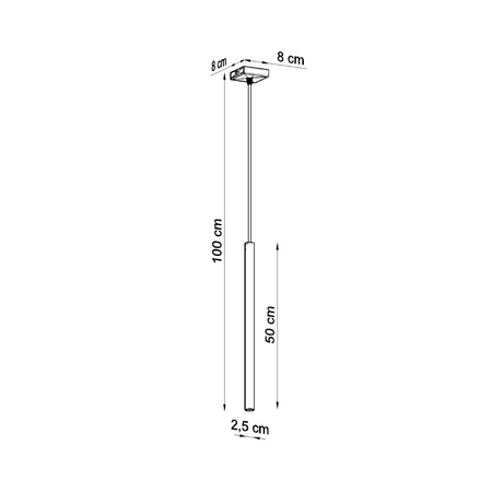 Sollux Lighting Lampa wisząca PASTELO 1 drewno SL.1266