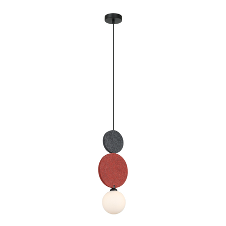 Lampa wisząca Italux PND-59779A-1M-MLTI Czarny, szary, czerwony