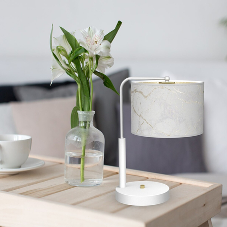 Milagro Lampka nocna Senso 1xE27 Biały/Złoty MLP7310 Biel / Złoto