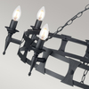 Żyrandol Elstead Lighting Saxon czarny SAX8-BLK