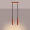 Sollux Lighting Lampa wisząca KARBON 2 ochra czerwona SL.1631