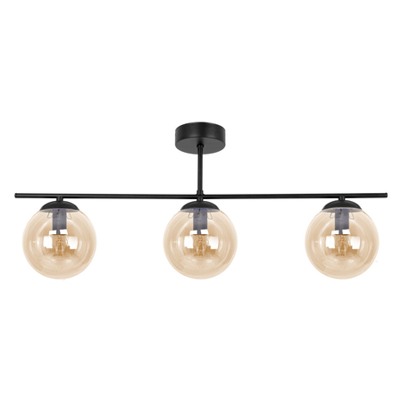 Lampa sufitowa Kaja DELTA K-5164 czarny, bursztynowy