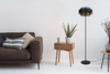 Lampa podłogowa AMOS Kaja K-5285 czarny/złoty