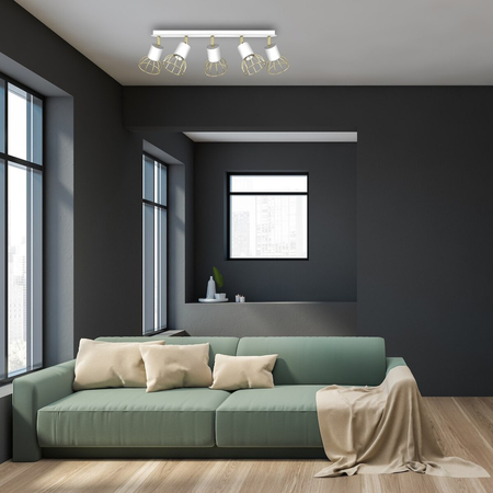 Milagro Lampa sufitowa Dante 5x mini GU10 Biały / Złoty MLP7253 Biel / Złoto