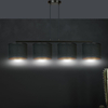 Lampa wisząca HILDE 4 BL BLACK Emibig 1054/4 czarny