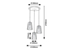 Lampa wisząca Rabalux Azurine 5227 złoty
