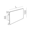Kinkiet AQForm Smart Panel GL Oval 35 LED Wall Czarny Struktura