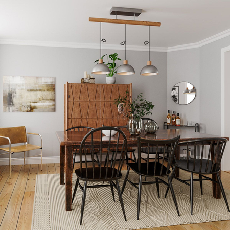 Lampa wisząca By Rydens 4201560-6500 Buckler 3-l silver