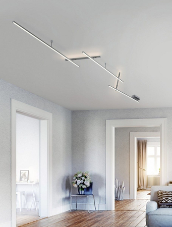 Lampa sufitowa Trio 674610507 srebrny