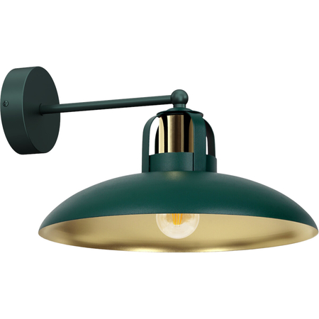 Milagro Kinkiet FELIX GREEN/GOLD 1xE27 MLP7707 ZIELONY / ZŁOTY