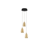 Lampa wisząca Luces Exclusivas RORIZNO LE45113 czarny, złoty i odcienie złota