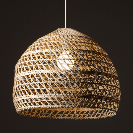 Lampa wisząca Nowodvorski BOHO L 11152 Naturalne drewno Biały