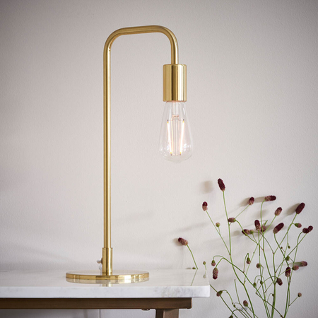 Lampa stołowa Endon Lighting Rubens 77117 mosiądz