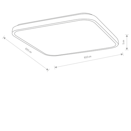 Plafon Nowodvorski AGNES SQUARE LED PRO 10994 biały